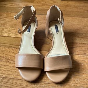 Alex Marie Leather Wedge Sandals